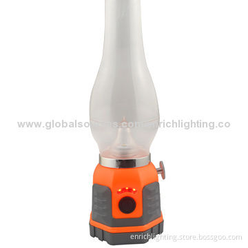 3W Blow Control LED Kerosene Lamp with Dimmable, Supports Charging for Mobile Phone